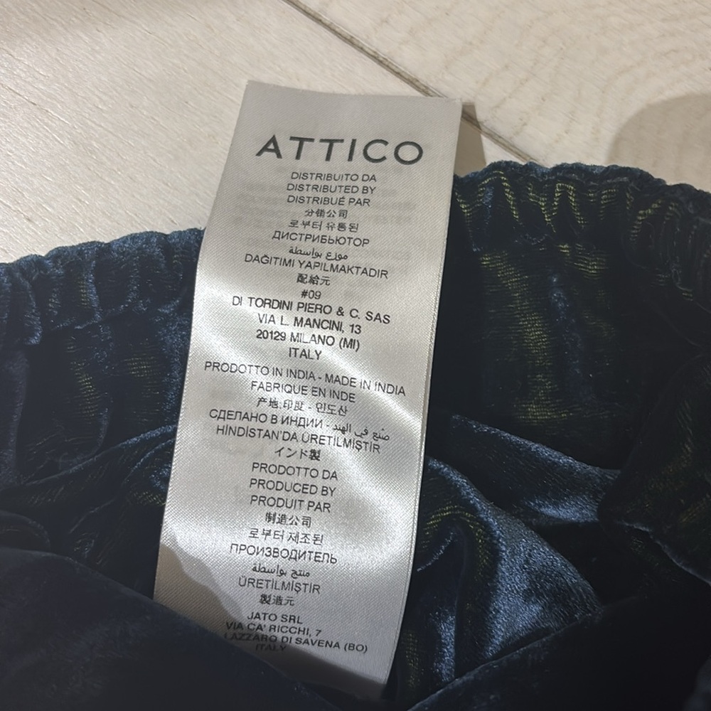 ATTICO Navy Velvet W/ shooting Stars Handbag - Picture 5 of 7